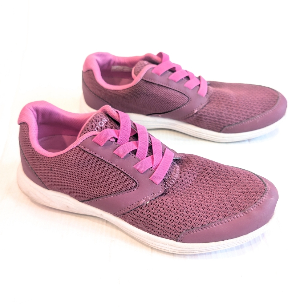 VIONIC Tourney Women's Mauve Berry Mesh Slip-on Sneakers Size 9.5